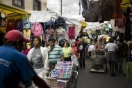 Stragany na ulicy Tepito w Mexico City