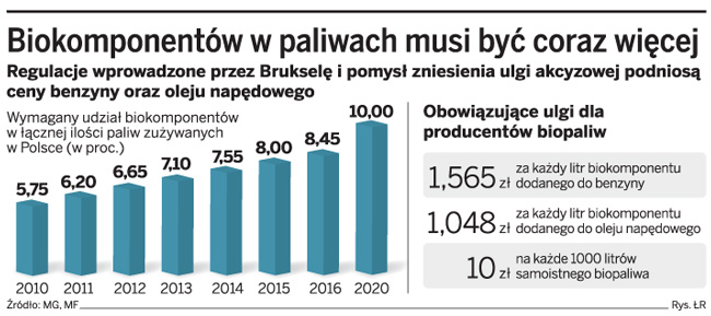 Certyfikacja biokomponentów w paliwach podniesie ceny na stacjach