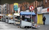 Stragany na Moore Street w Dublinie