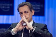 Prezydent Francji Nicolas Sarkozy podczas Forum w Davos. 27. stycznia 2011 r. 