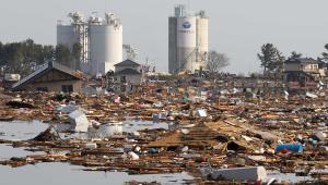 Okolice elektrowni atomowej Fukushima w Japonii.
