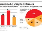 Mały biznes rzadko korzysta z internetu