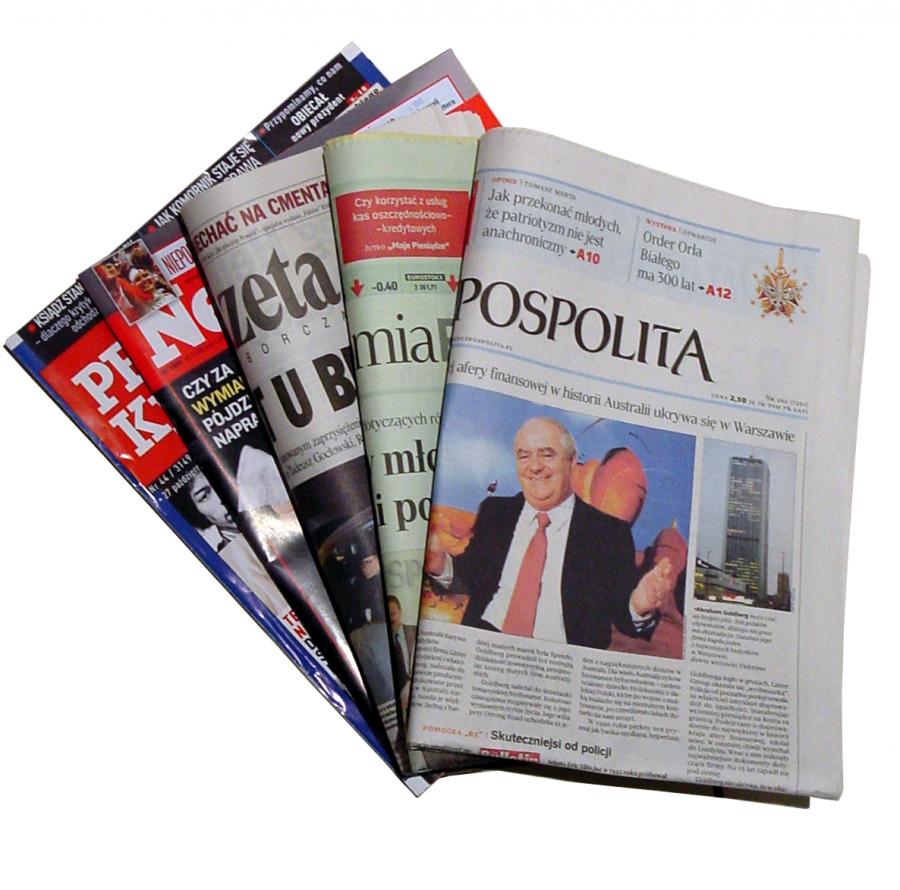 Większość dzienników zanotowała dwucyfrowe spadki sprzedaży w lipcu