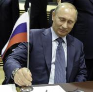 Władimir Putin na szczycie UE - Rosja, luty 2011, fot. Jock Fistick/Bloomberg