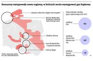 Koncerny wytypowały nowe regiony, w których może występować gaz łupkowy