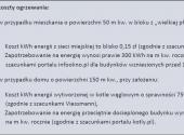 Szacunkowe koszty ogrzewania