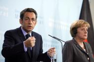 Prezydent Francji Nicolas Sarkozy i kanclerz Niemiec Angela Merkel
