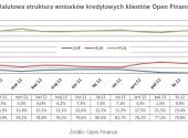 Walutowa struktura wniosków kredytowych klientów Open Finance