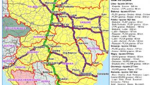 Via Carpatia - mapa - Deklaracja Łańcucka