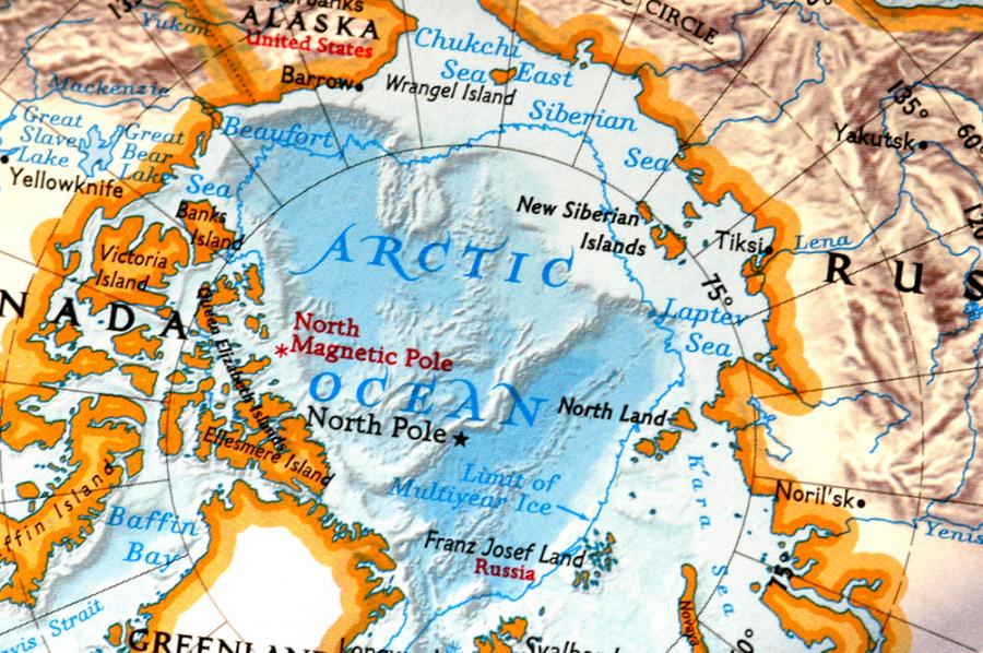 Mapa Arktyki, fot. Yanik Chauvin 